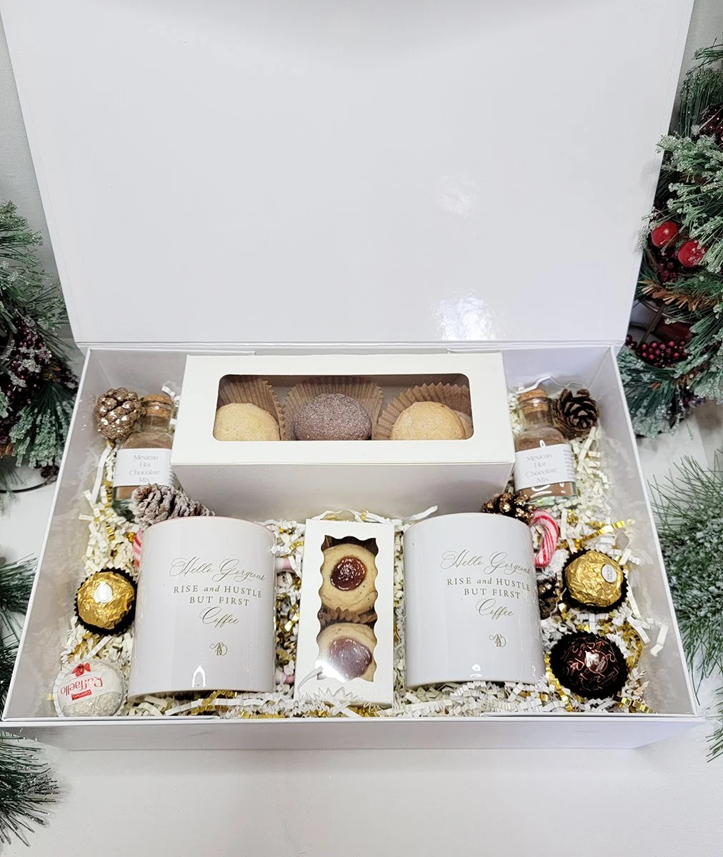 Mexican Hot Chocolate and Polvorones cookies holiday gift set
