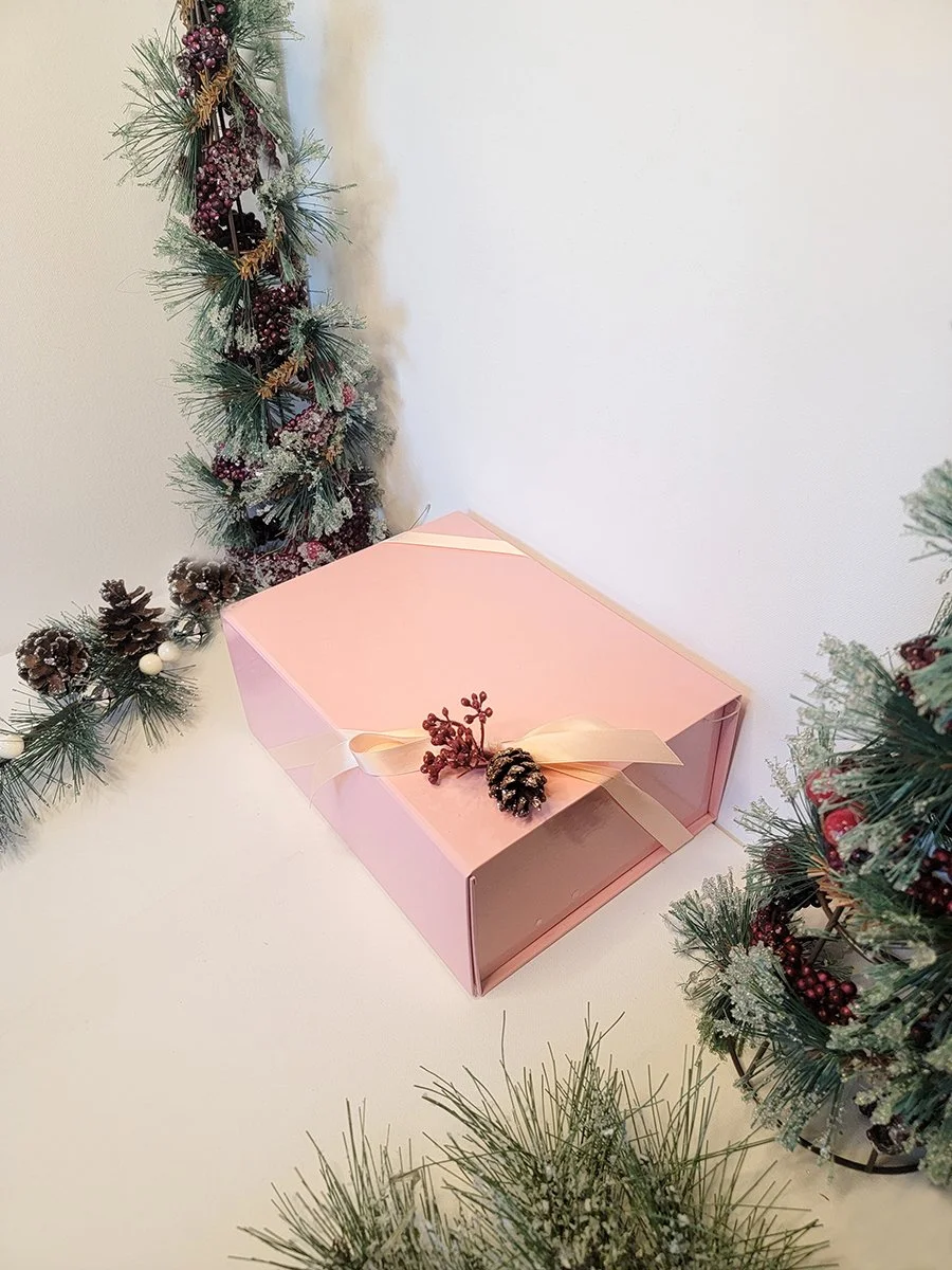 Mexican Hot chocolate and Naty Designs signature polvorones holiday gift set.