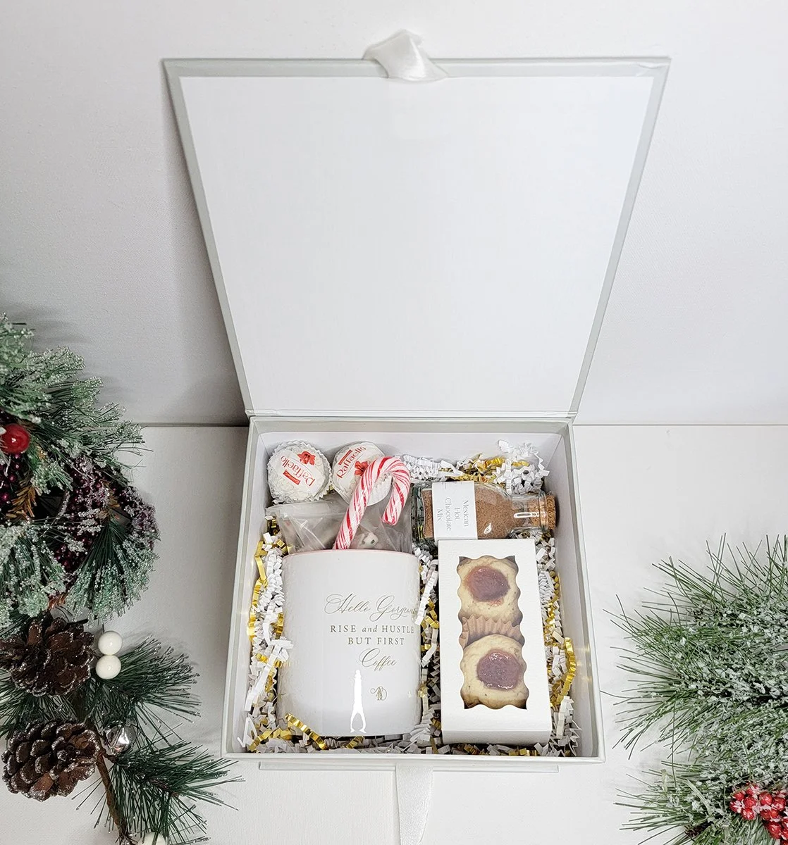 Holiday gift set with mexican hot chocolate and signature polvorones
