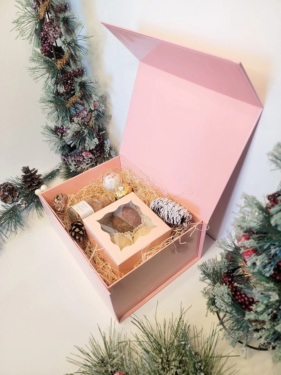 Mexican Hot chocolate and Naty Designs signature polvorones holiday gift set.