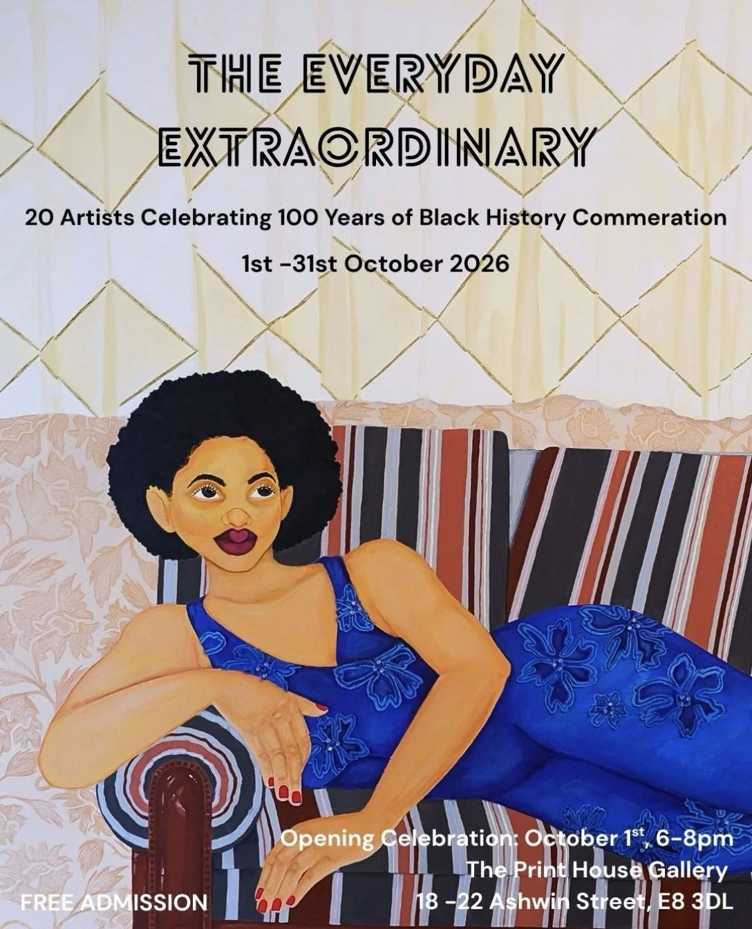 If you&rsquo;re in London this October I&rsquo;ll be exhibiting some paintings in Hackney over at @bootstrapcharity alongside 19 other artist in an exhibit curated by @lukeossai. 

Opening Celebration: Thursday 1 October, 6&ndash;8pm. Everyone is wel