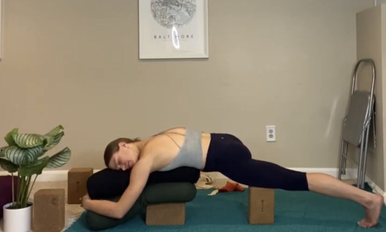 Watch Restorative Yoga: Forward Folds - Class 4 | Sweat with SELF | SELF