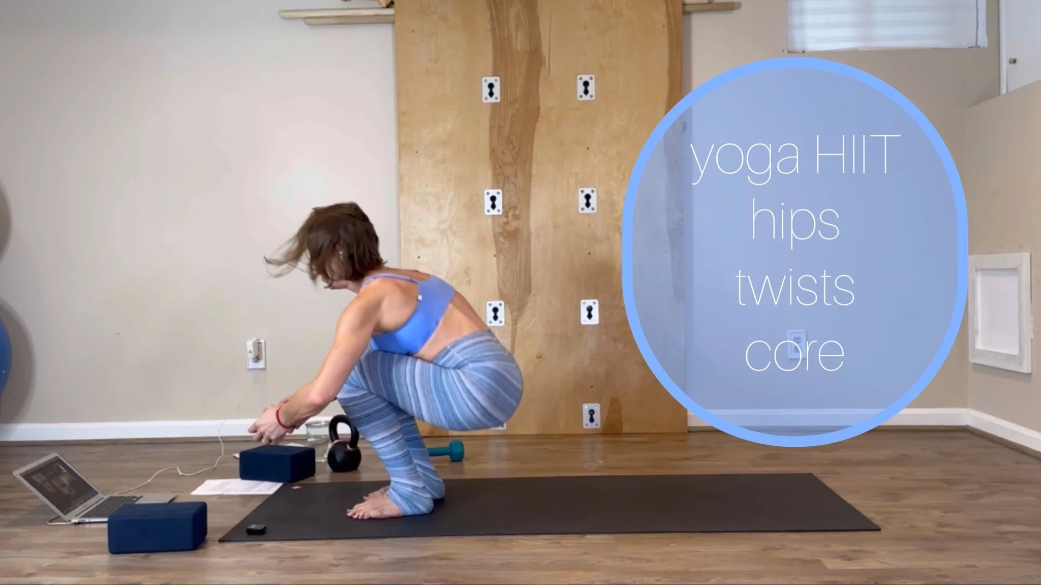 Yoga HIIT:  Hips, Twists, Core