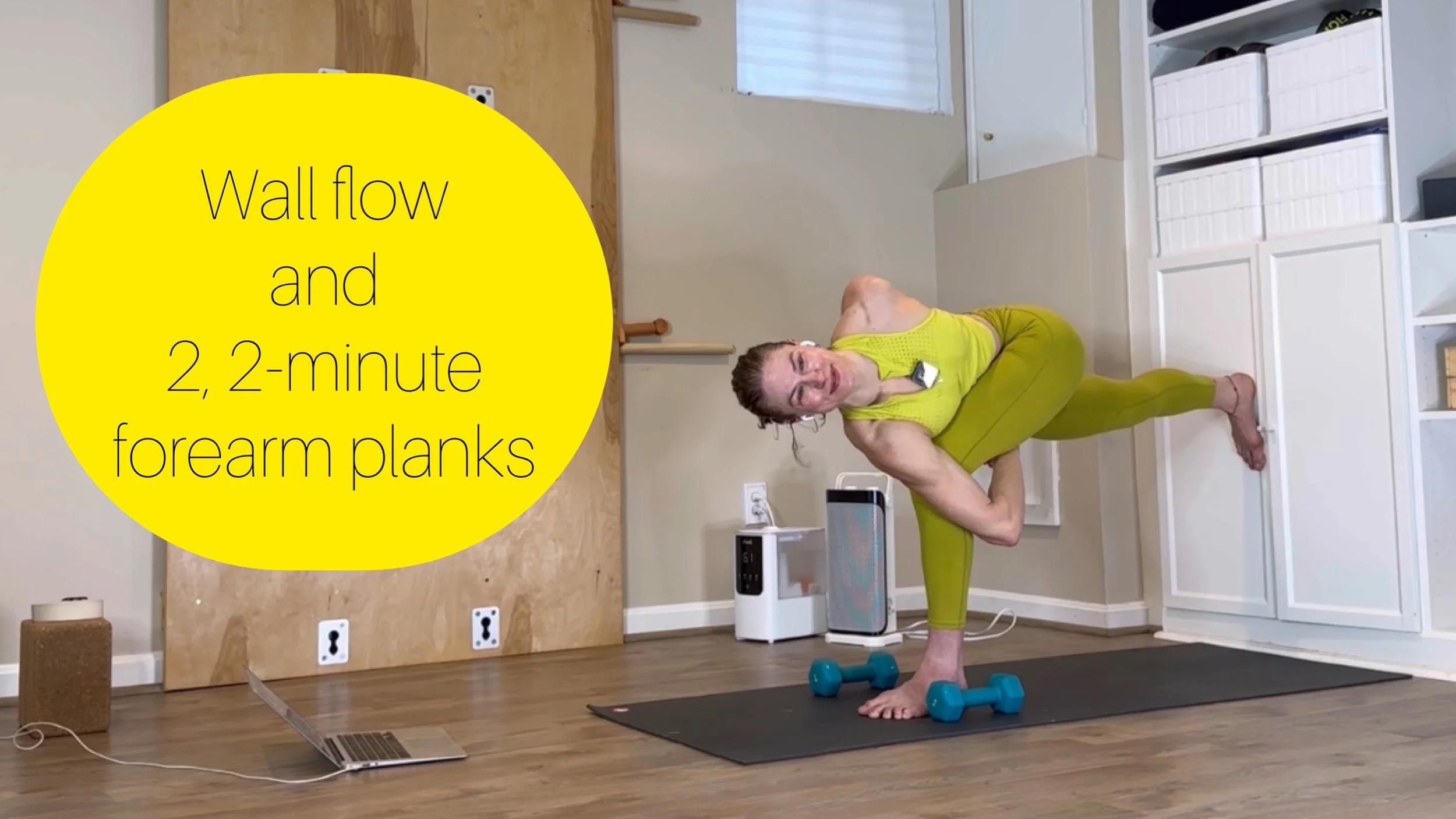Wall Flow and the one with 2, 2-minute forearm planks
