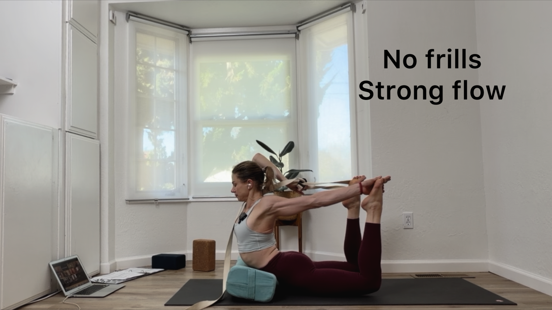 Strong, No Frills Grounding Flow (twists and heart openers)