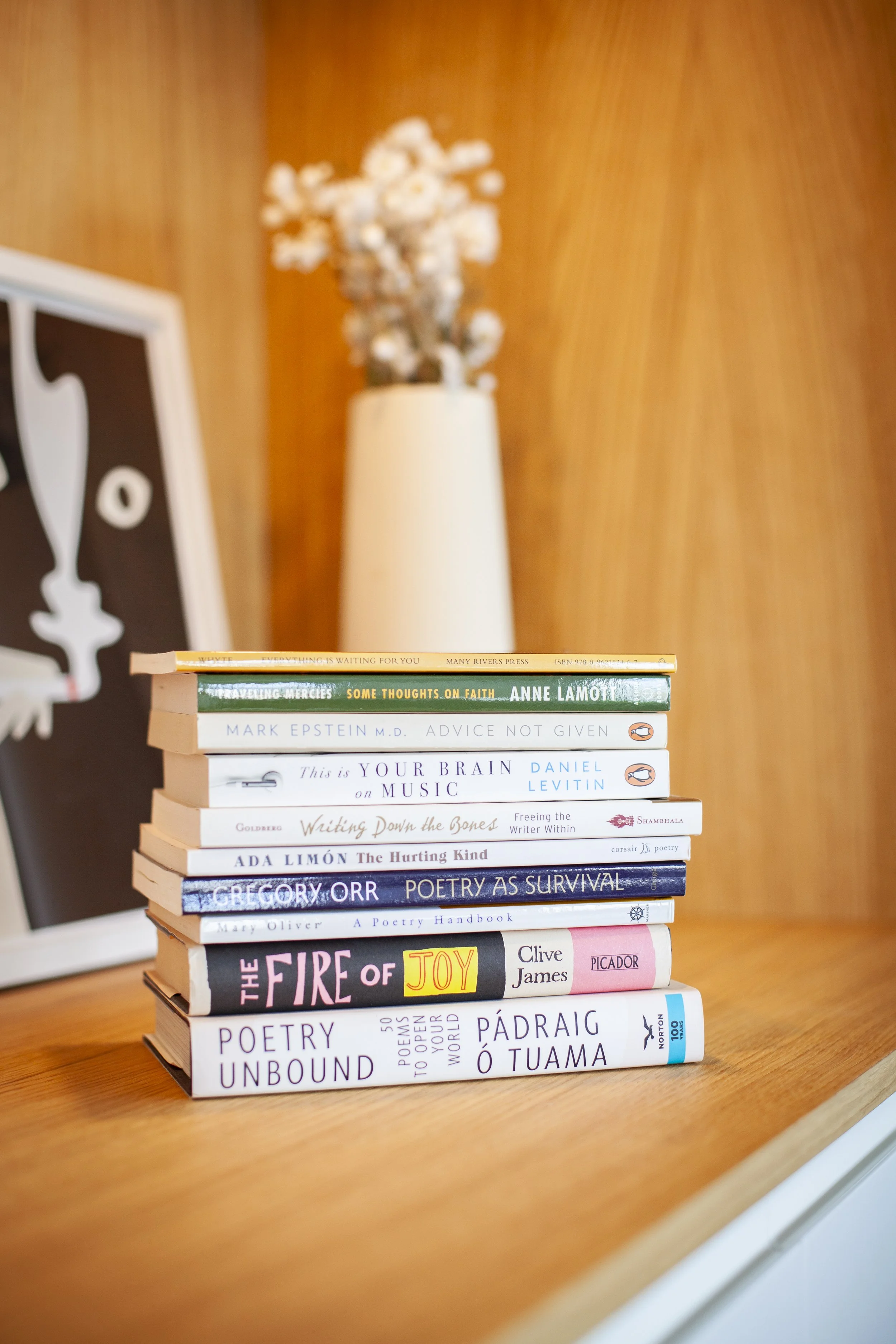 A selection of Jo Matthews' favourite books on poetry, creativity, identity and change, as part of a 'Resources' section on Sunlight Later.