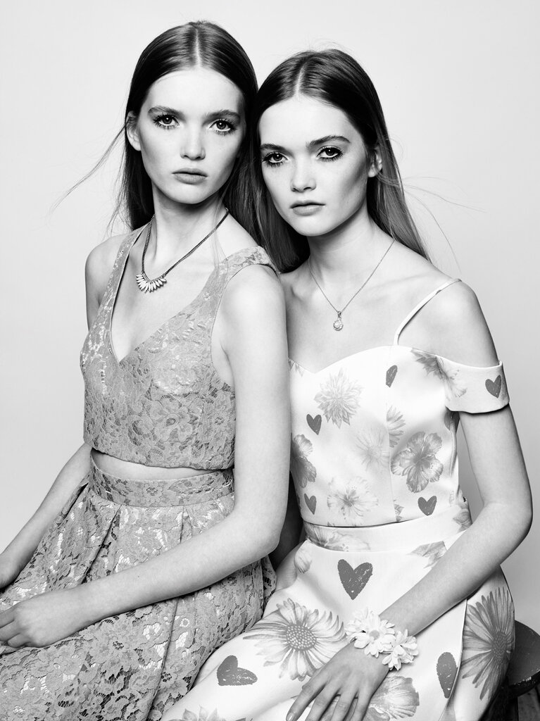 Ruth and May photographed in London for Topshop