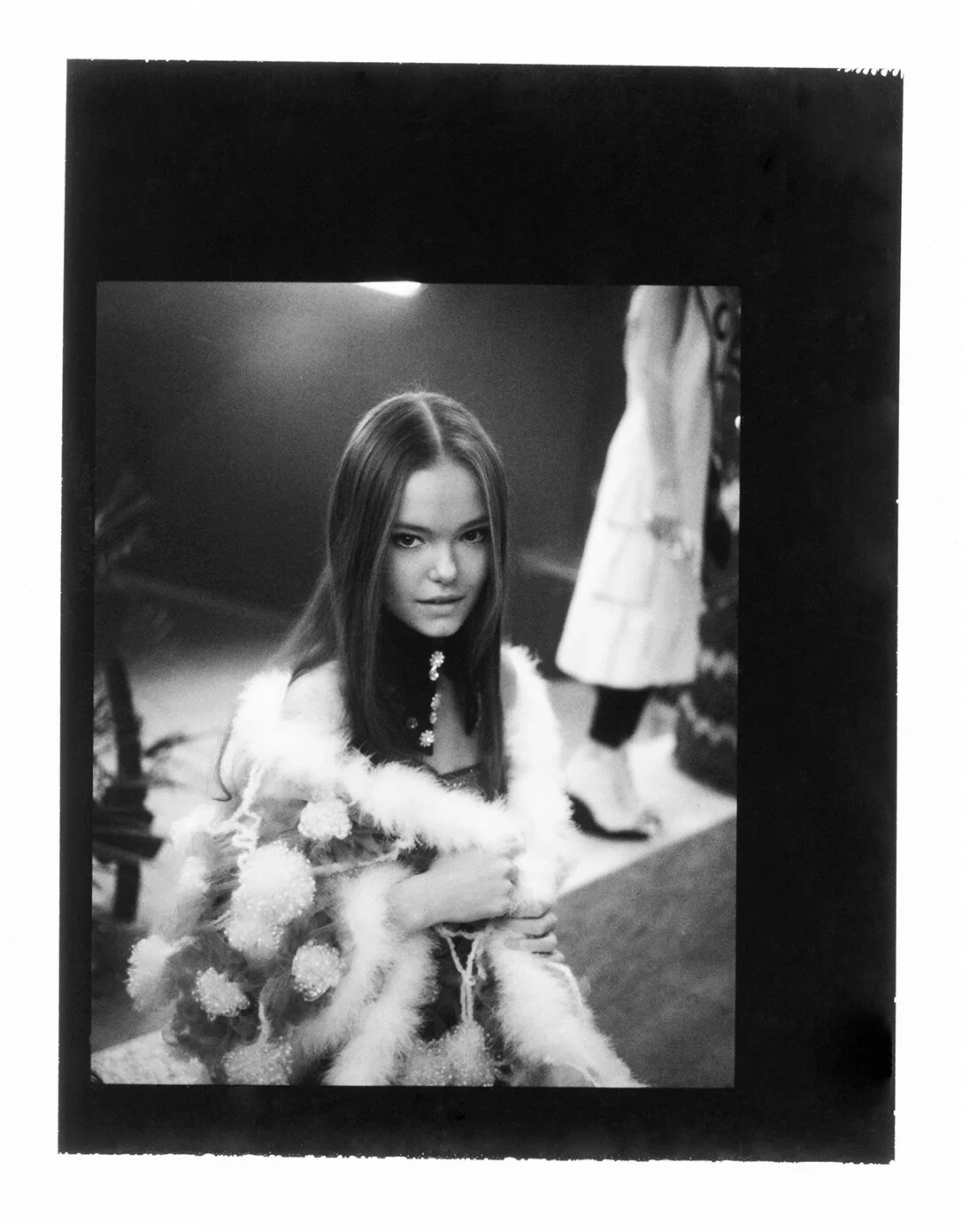 Polaroid backstage at London Fashion Week