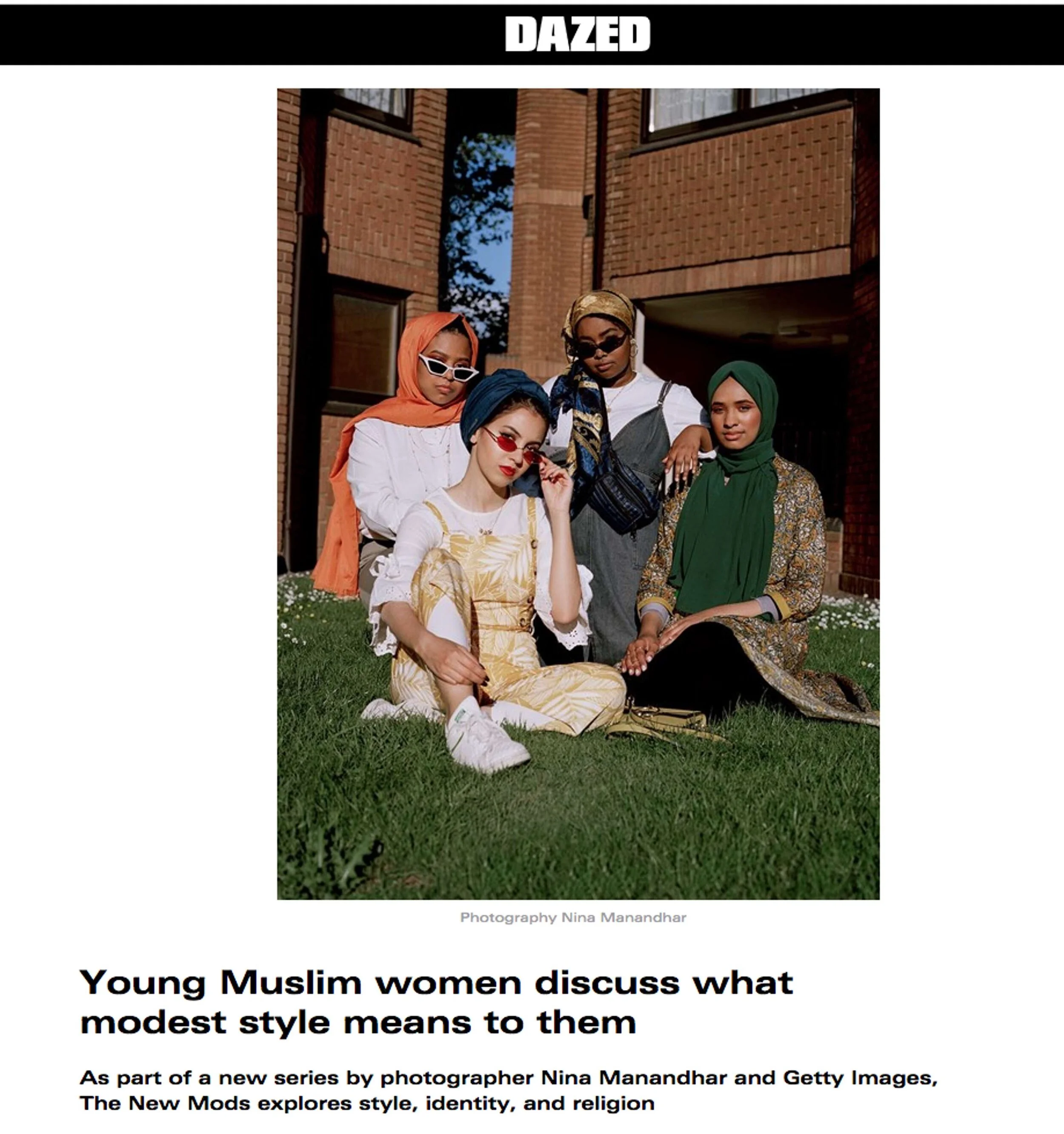 Dazed Magazine: Feature on 'The New Mod's' 