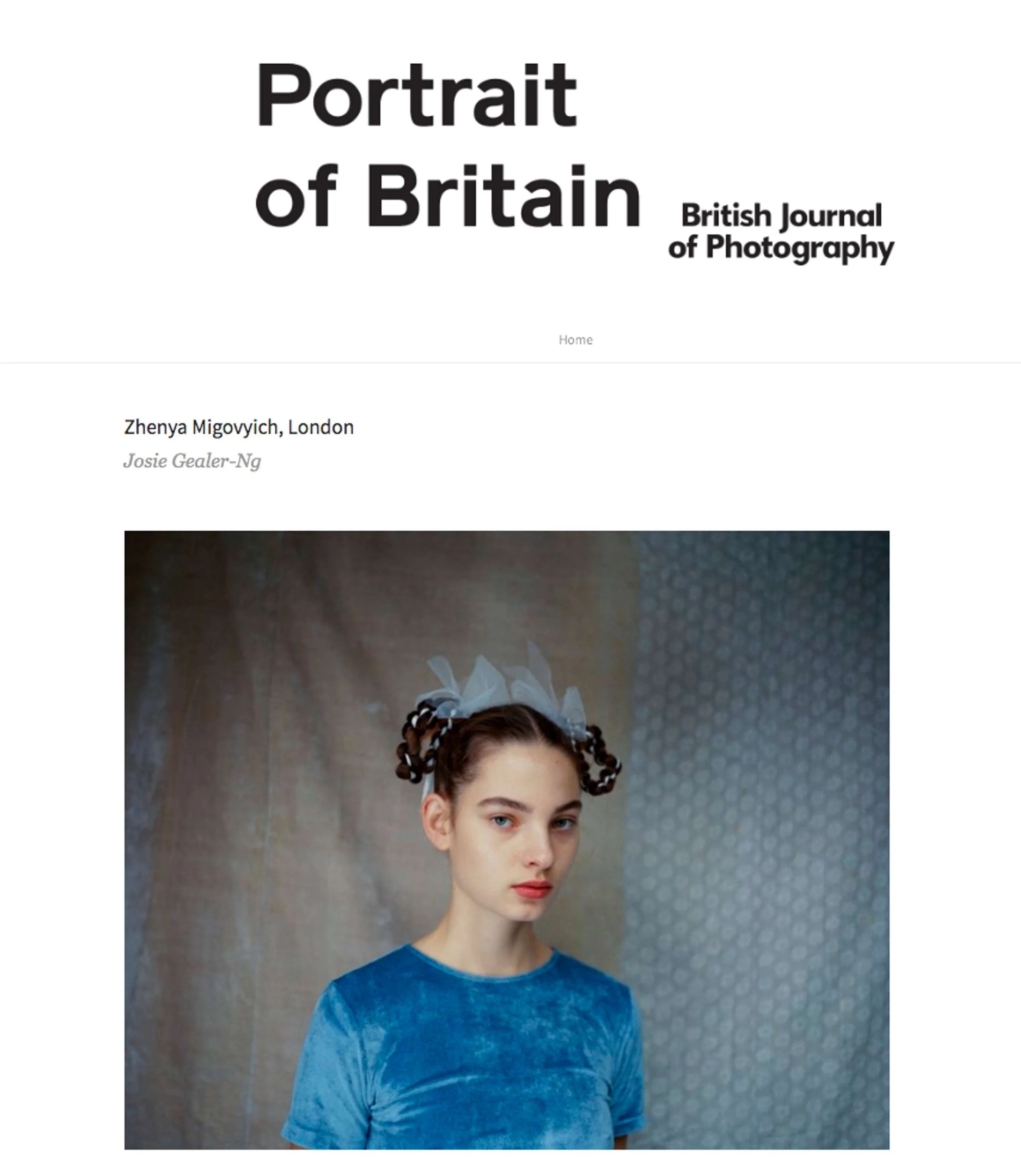 British Journal of Photography: Portrait of Britain 2019 winners category