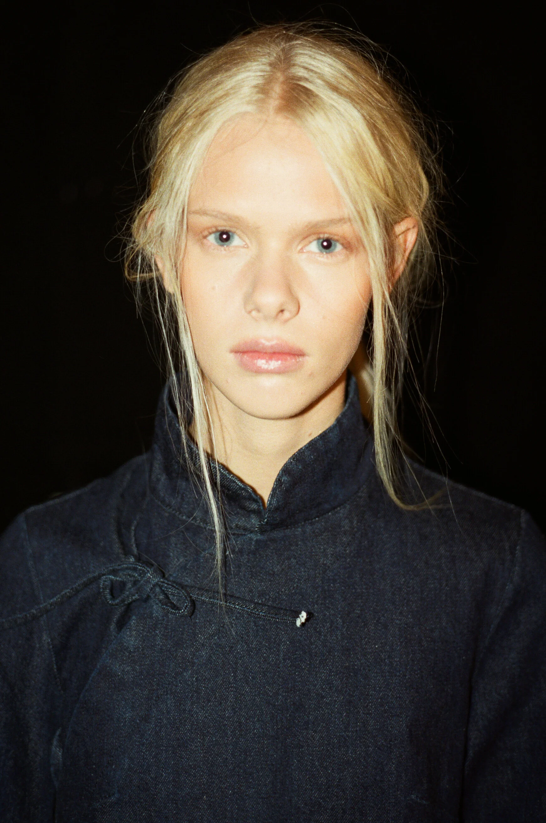 Model backstage at Marques Almedia