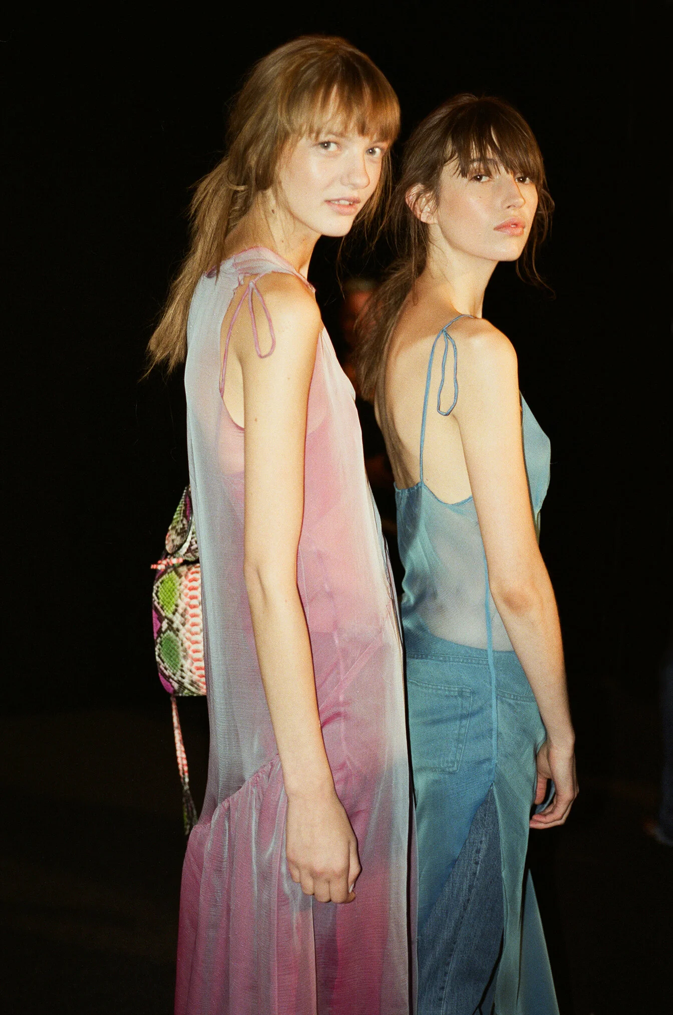 Model's backstage at Marques Almedia