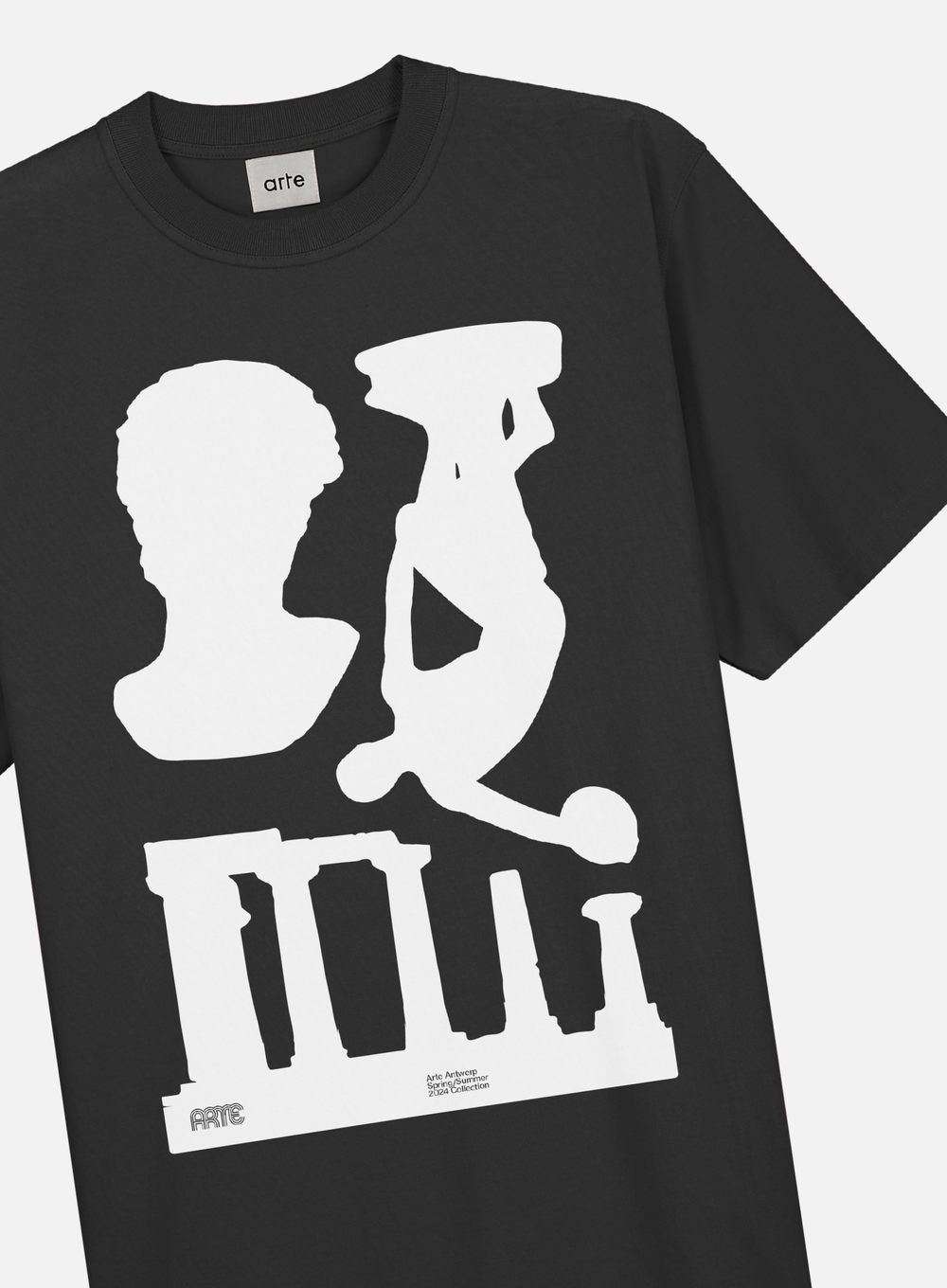 Arte Teo Print Tee (Black) — Cafeteria Media
