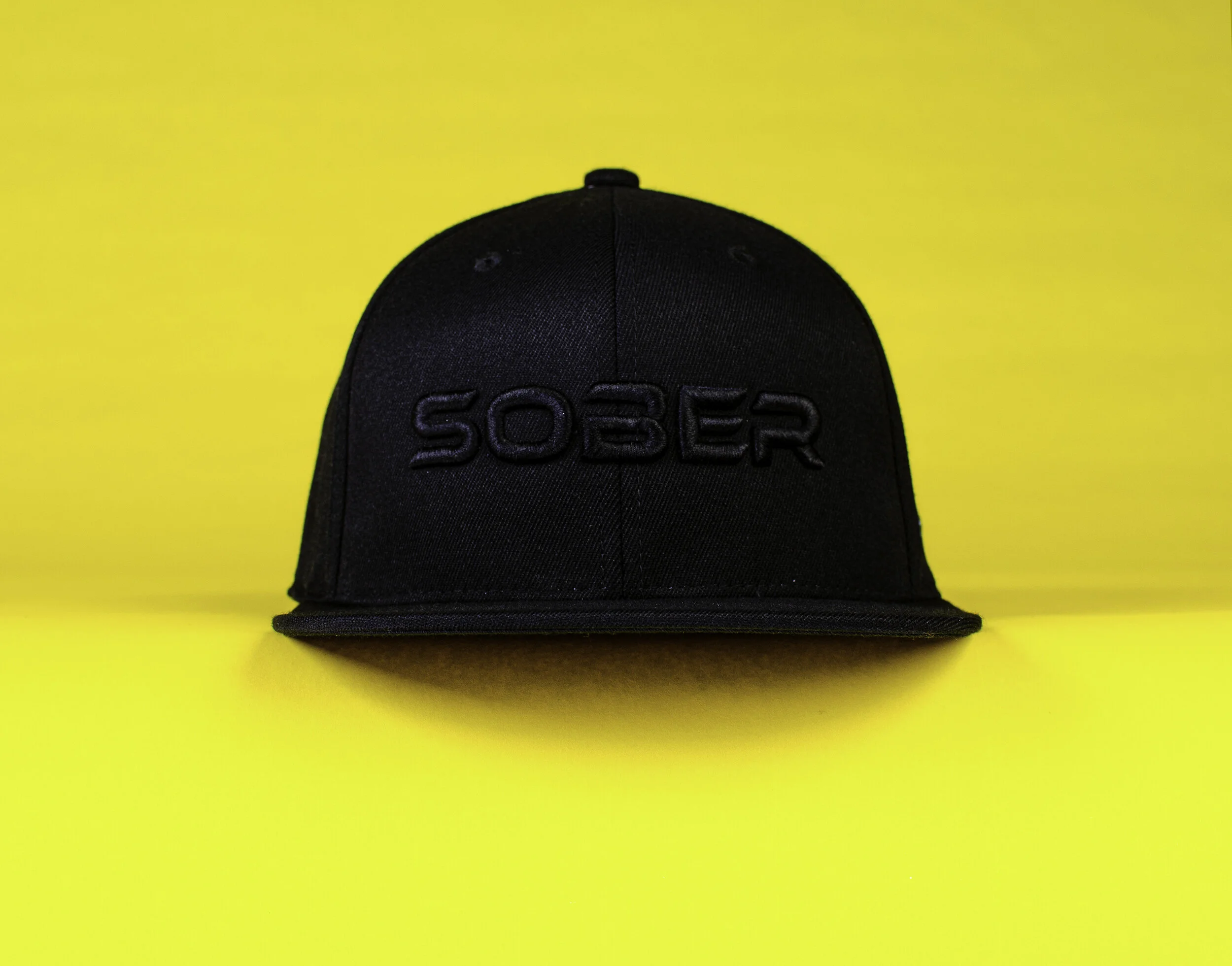 Black "Sober" Hat