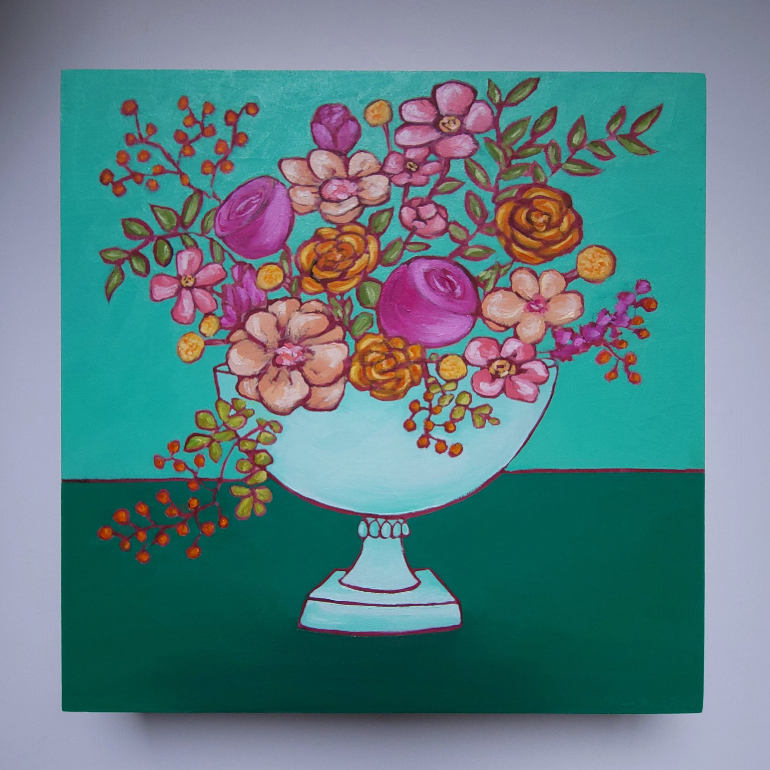 Flower painting_turquoise_Florals_oil painting flowers.jpg