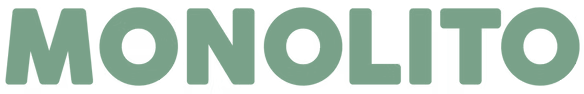 El texto en la imagen dice 'MONOLITO' en letras grandes y de color verde oscuro.