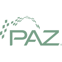 Logo con la palabra 'PAZ' y una forma abstracta que parece una ramificación o camino