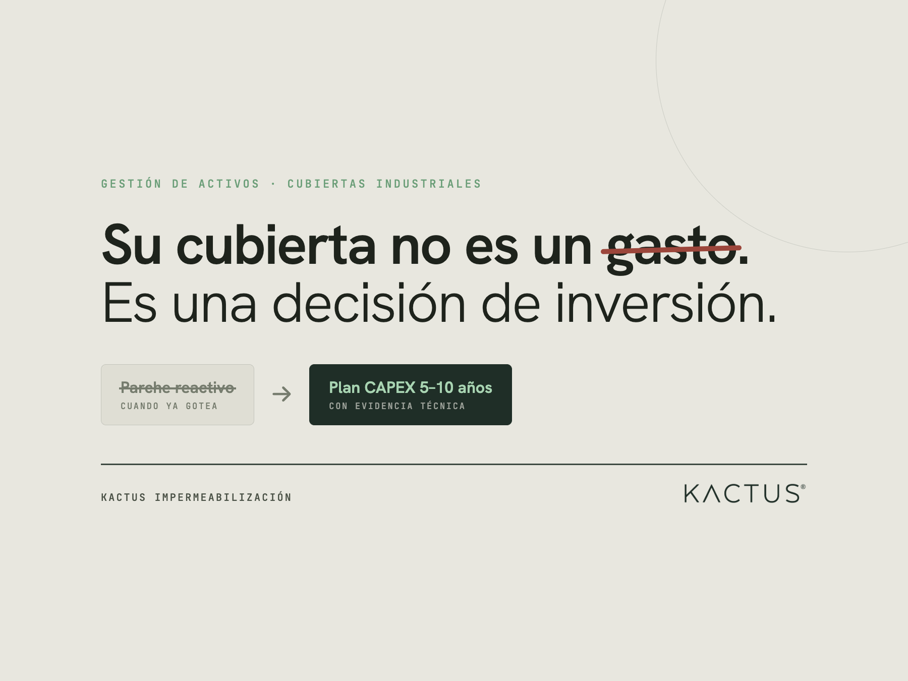 Cómo planificar el CAPEX de una cubierta industrial en Chile: de la reacción al control estratégico. 