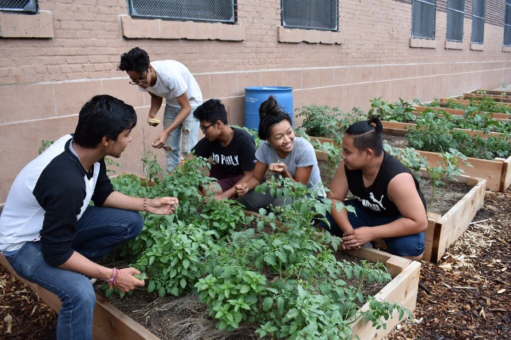 Community garden sprouts more than plantsSouth Philly Review — While, at first glance, it may seem the homemade harvest is an ornament to the recess yard, the sprouts’ roots — and leaves — reach beyond what merely meets the eye, stretching into emot…