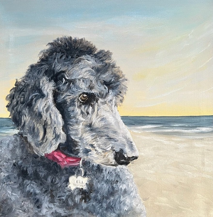 "You've Been a Friend to Me" - Eli - Oil on canvas - 24 x 24 - gift