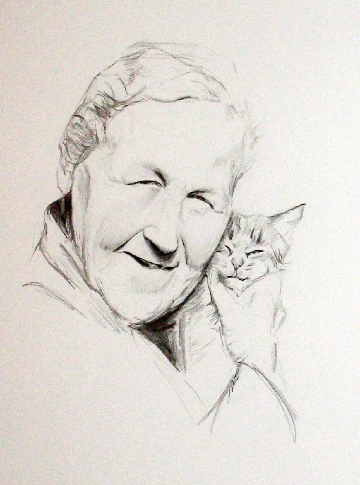 "Yaya" - Pencil  - 14 x 18