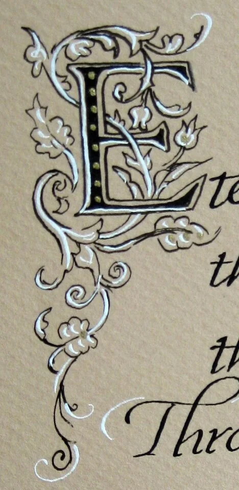 Detail ornamental letters