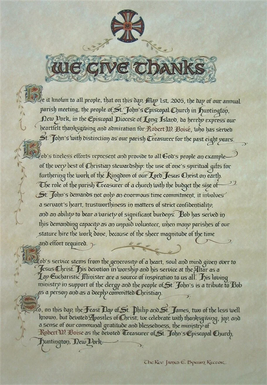 Church Scroll - 16 x 24