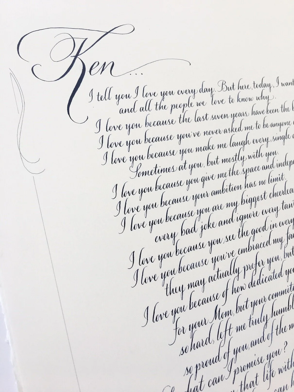 Detail - wedding vows