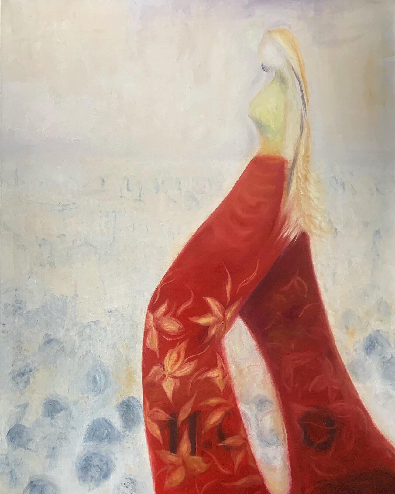 "Red Pants" - Oil on Canvas - 48 x 36 