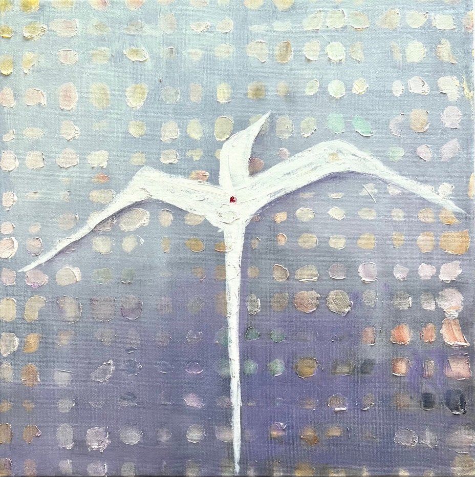 "Bird 6" - Oil on Canvas - 12 x 12