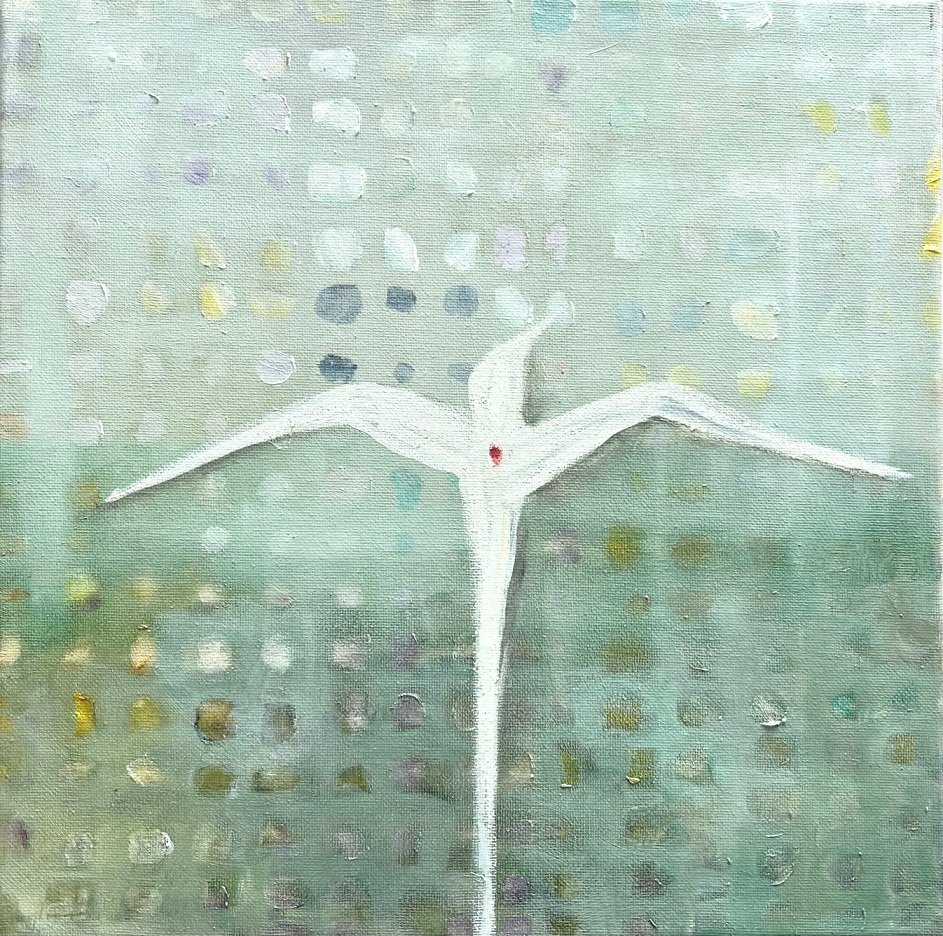 "Bird 3" - Oil on Canvas - 12 x 12