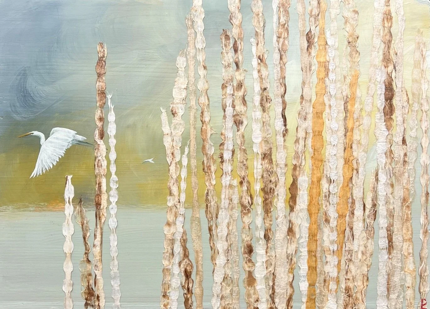 "Estuary" - Wood Panel - 17 x 24