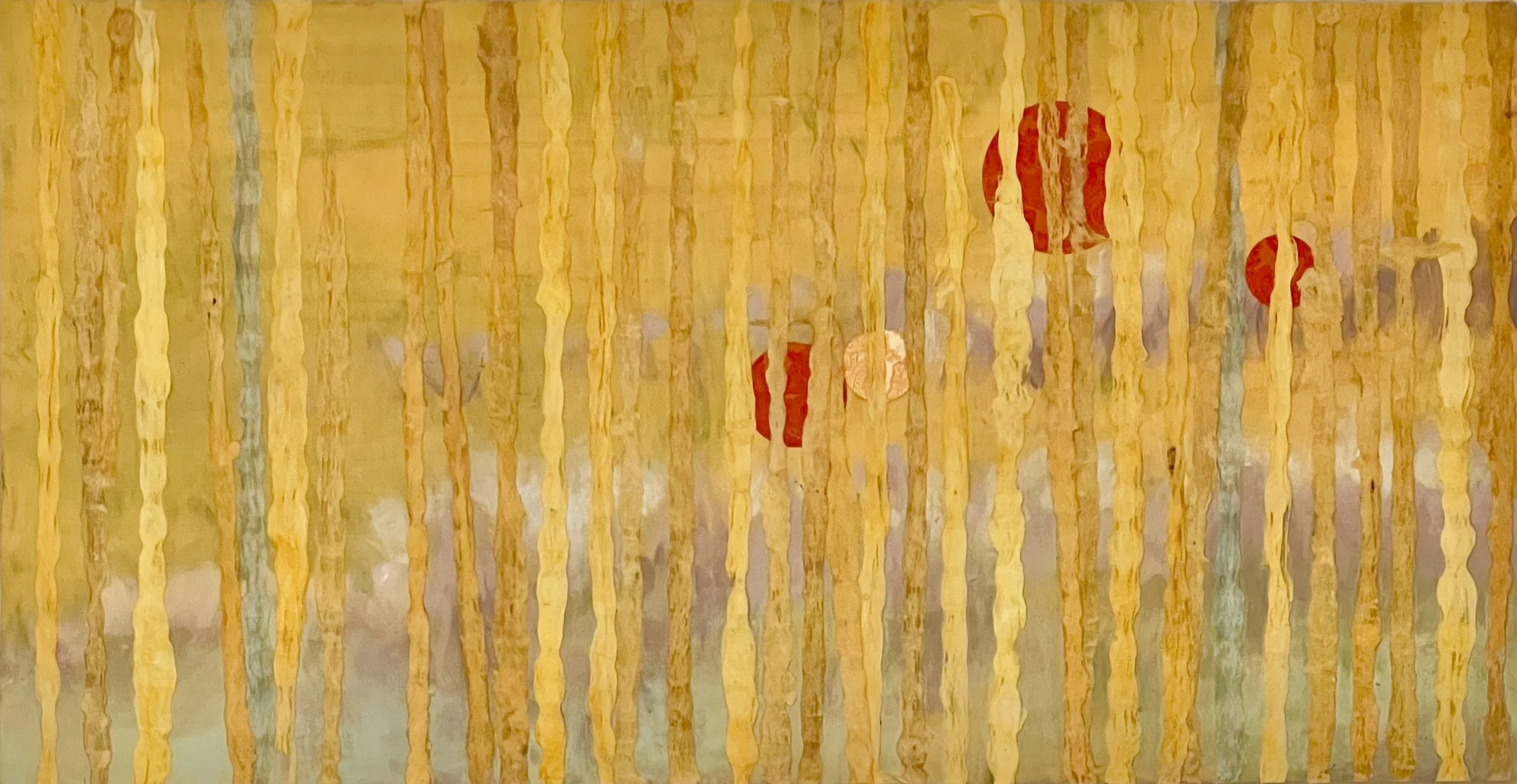 "Beyond the Veil" - Wood Panel - 15 x 29