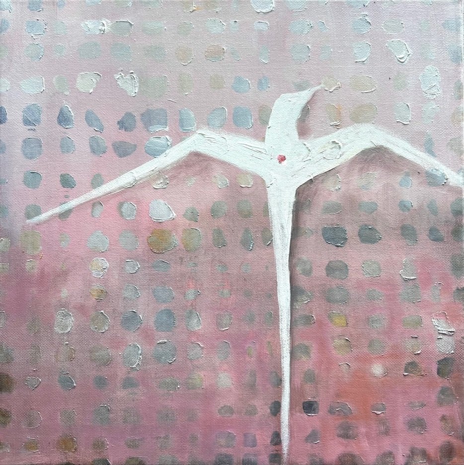 "Bird 4" - Oil on Canvas - 12 x 12
