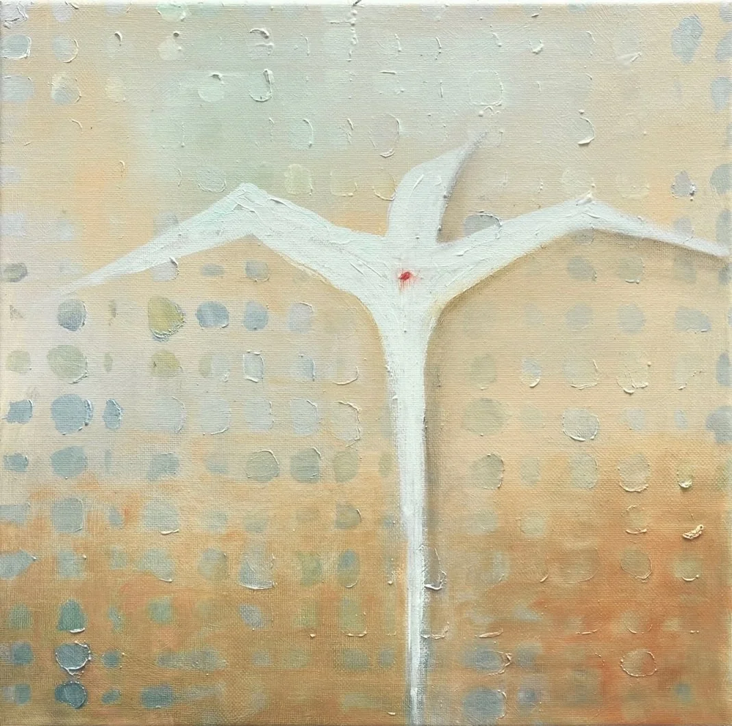 "Bird 1" - Oil on Canvas -12 x 12