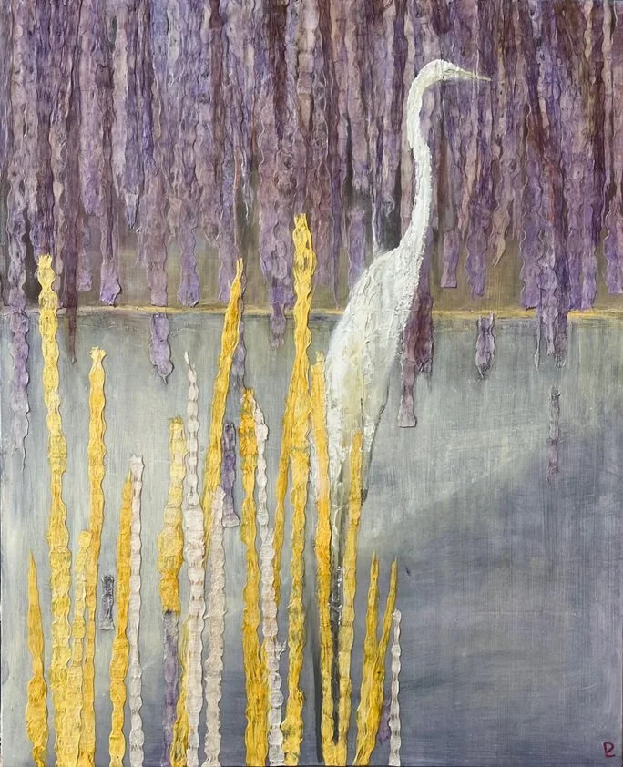 "September Rain" - Wood Panel - 26 x 23