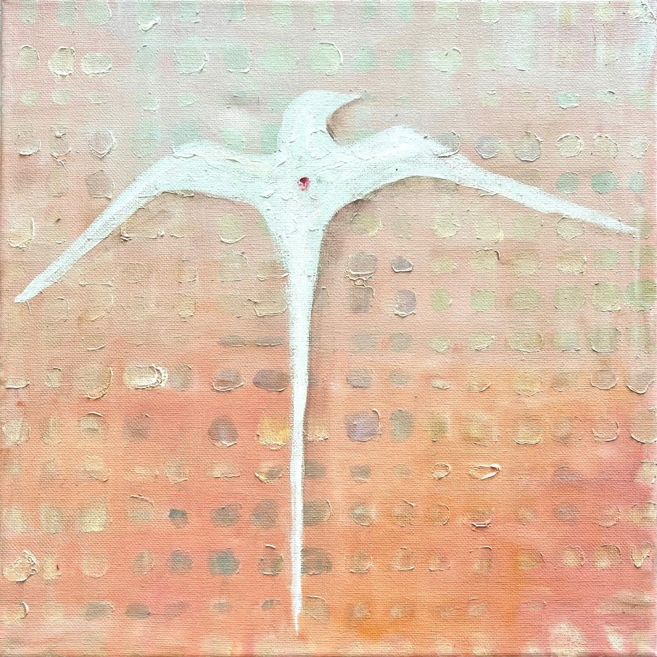 "Bird 9" - Oil on Canvas - 12 x 12