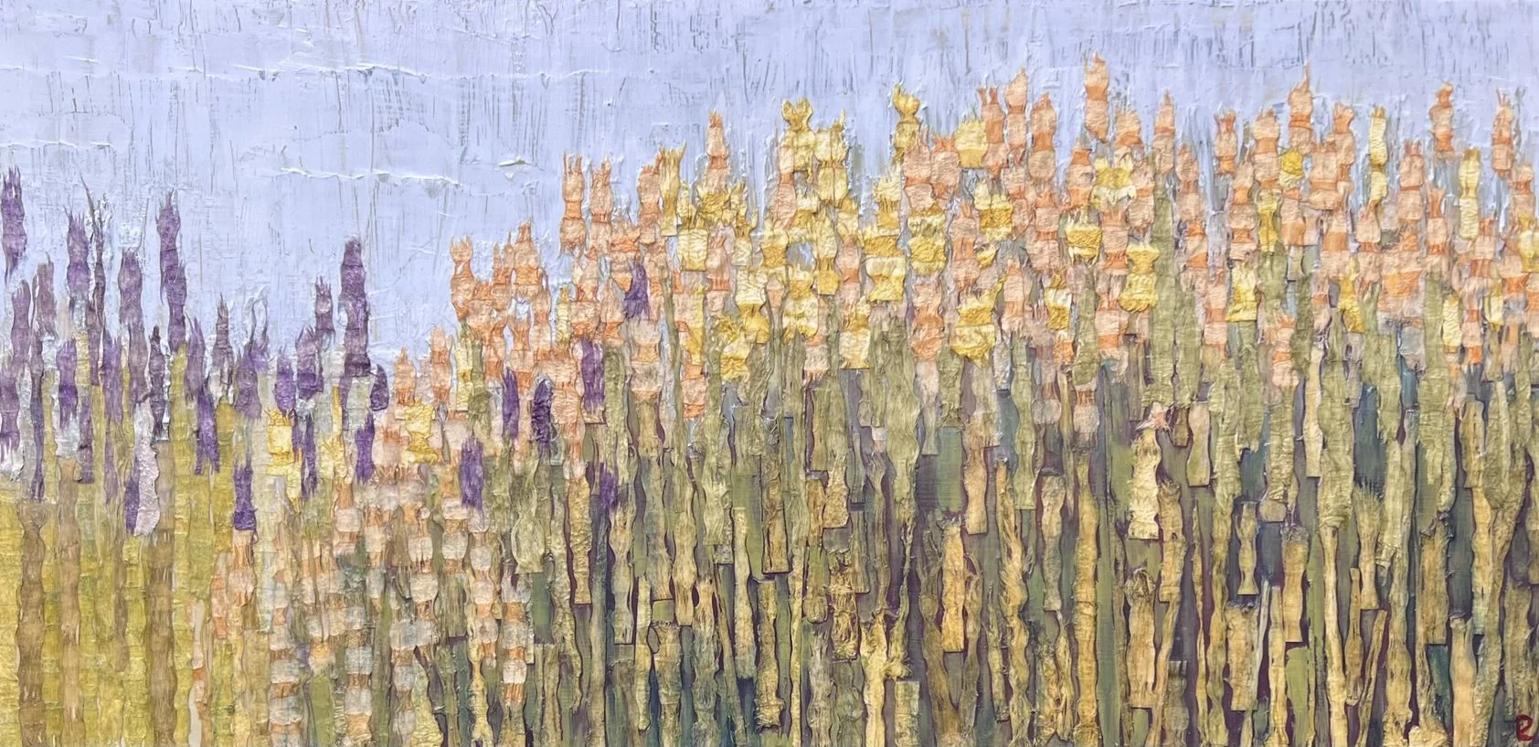 "Harvest Ground" - Wood Panel - 17 x 36