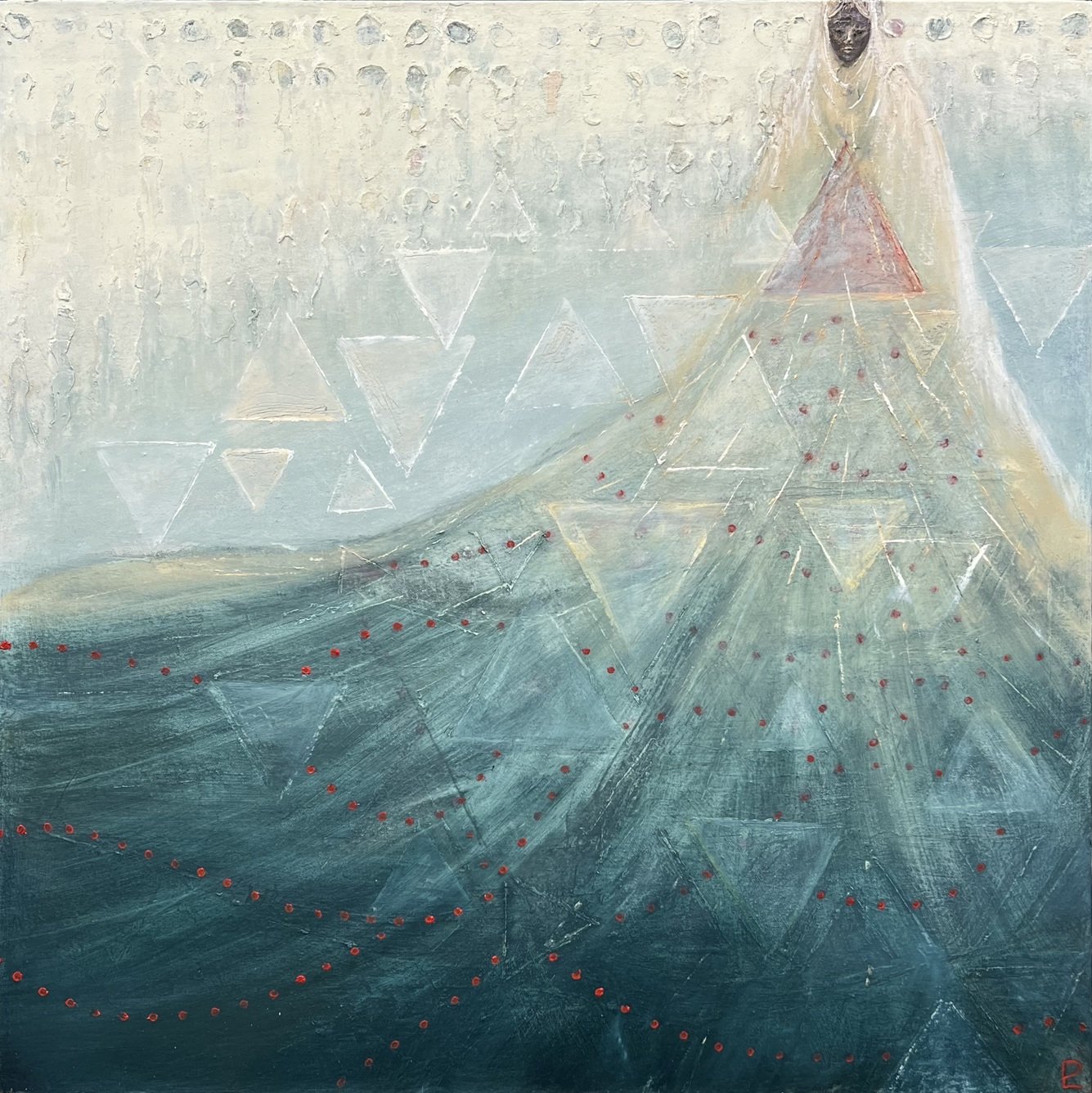 "Trinity" - Oil/Cold Wax - 24 x 24