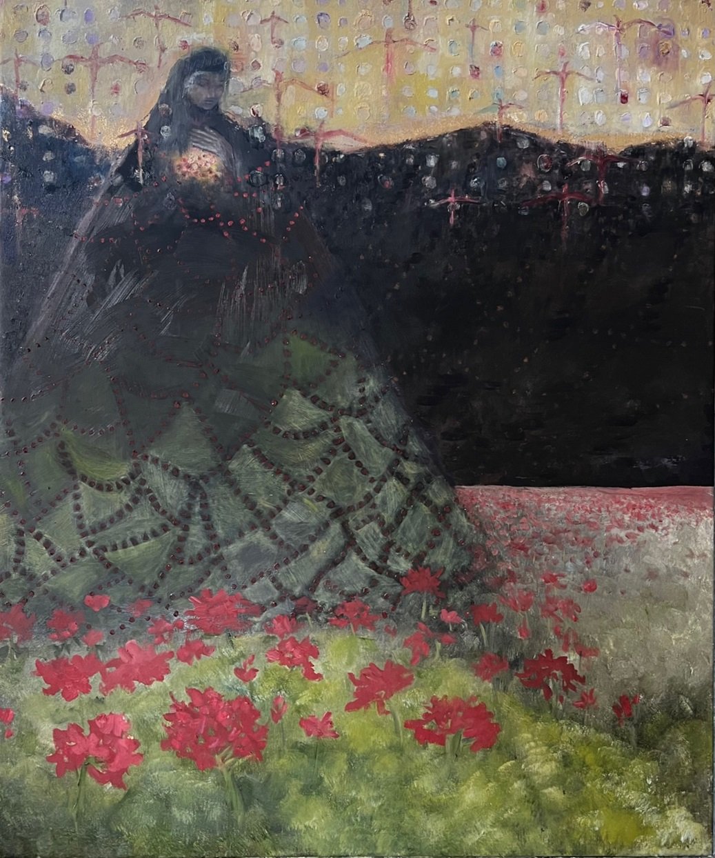 "Her Clear Line of Sight" - Oil on Linen - 36 x 30