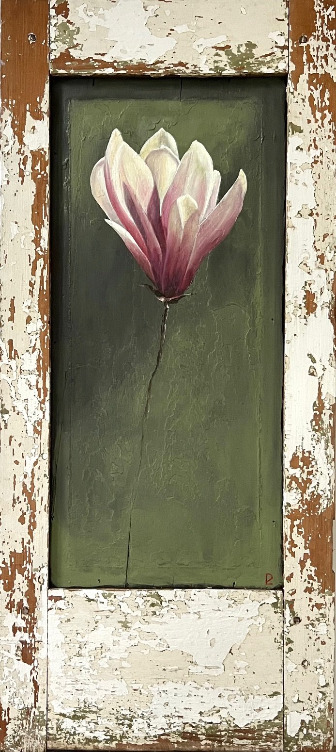"Spring Always Comes" - Oil on Reclaimed Wood - 36 x 16 - SOLD