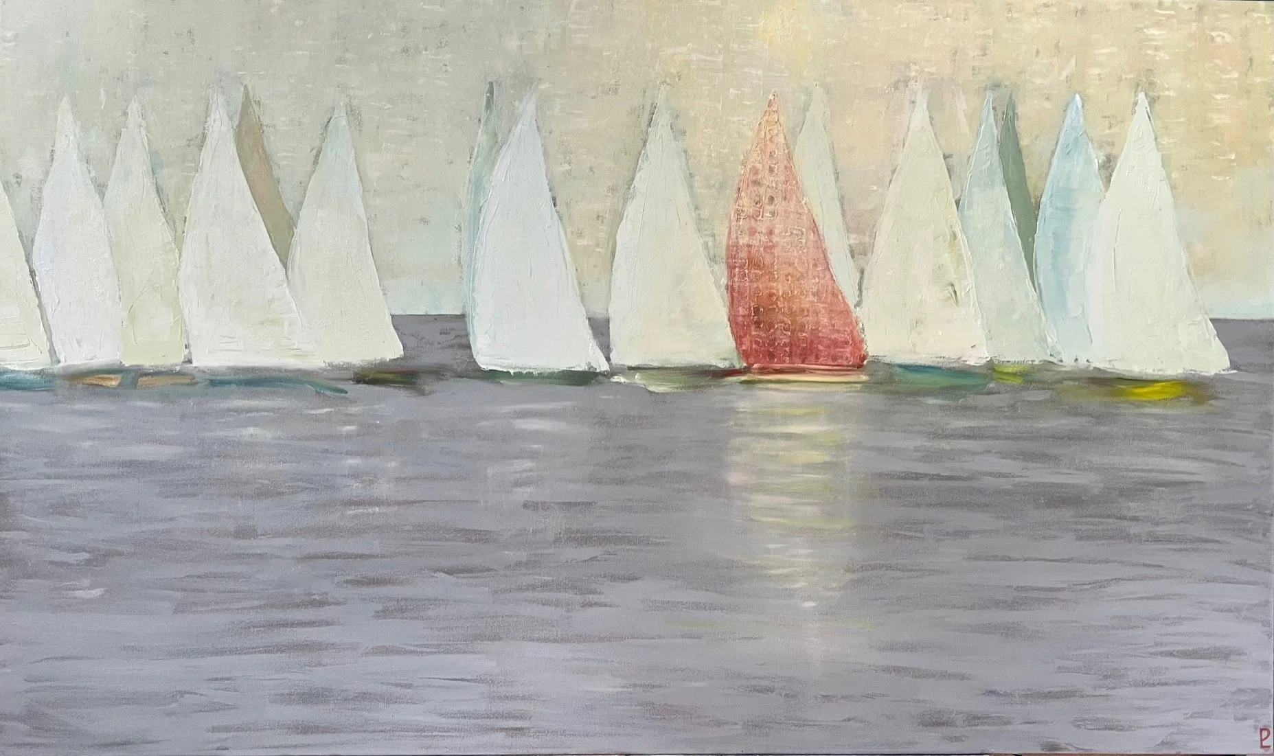 "That One Friend" - Oil/Cold Wax on Canvas - 36 x 60