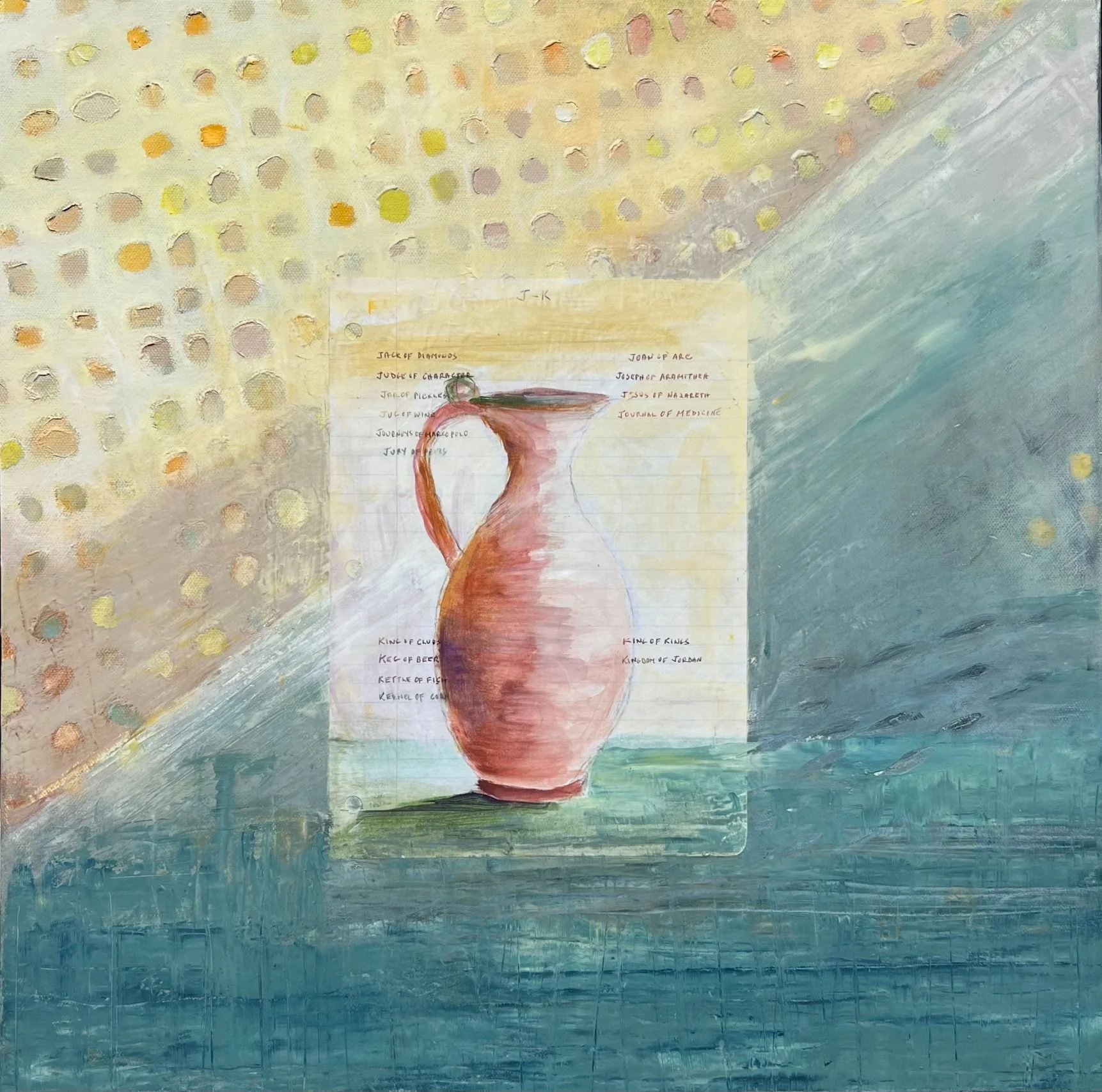 Jug OF Wine" - Canvas - 20 x 20