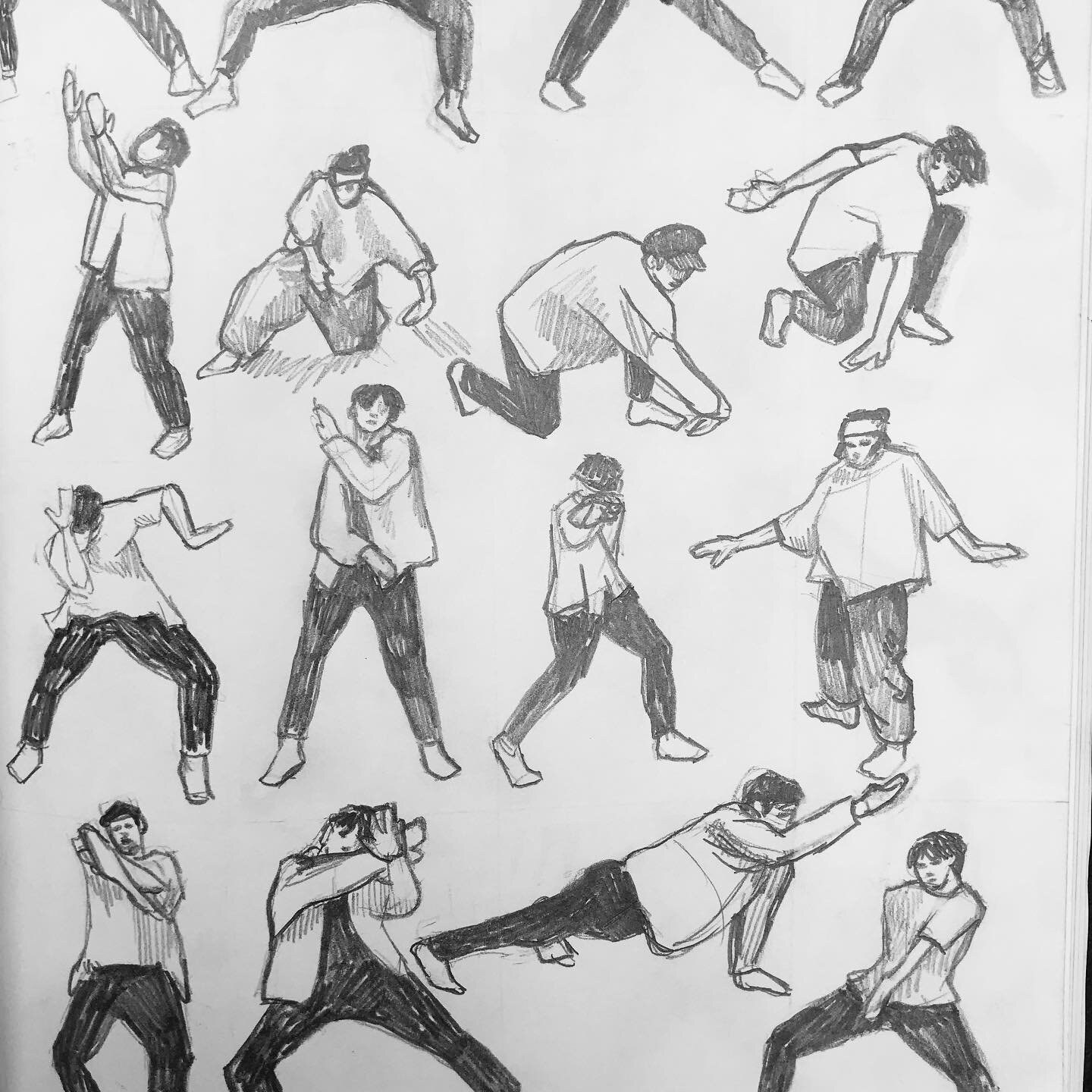 some quick gesture/figure drawing practices from dance practice videos online :) 
.
.
.
.
.
.
#art #artistsoninstagram #artist #artwork #gesturedrawings #figuredrawing #figure #linedrawing #pencildrawing #pencilsketch #sketchbook #sketch #sketching #