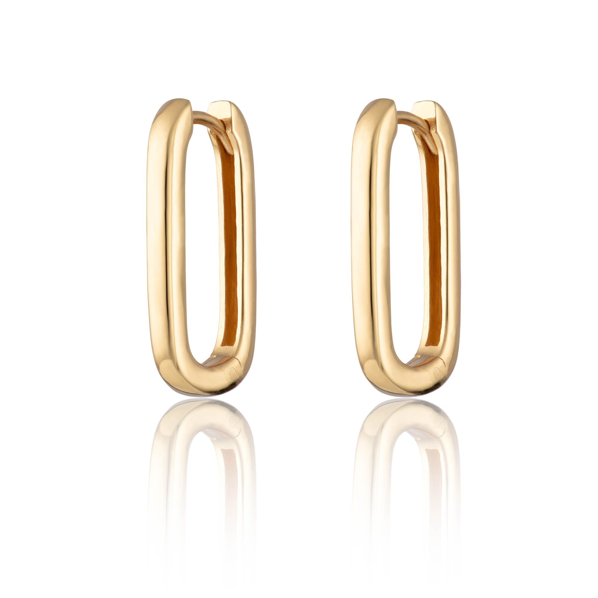 Oval Hoop Earrings - Gold Plated.jpeg