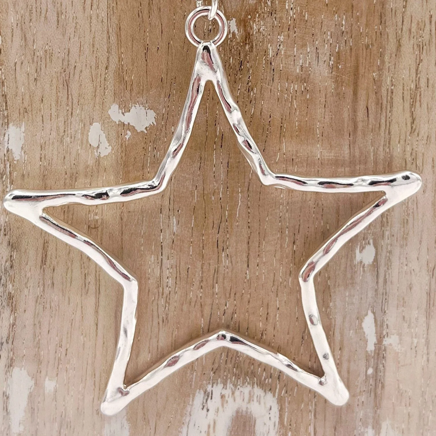 Long Silver Plated Tear Drop Necklace — No.84 Accessories & Gifts