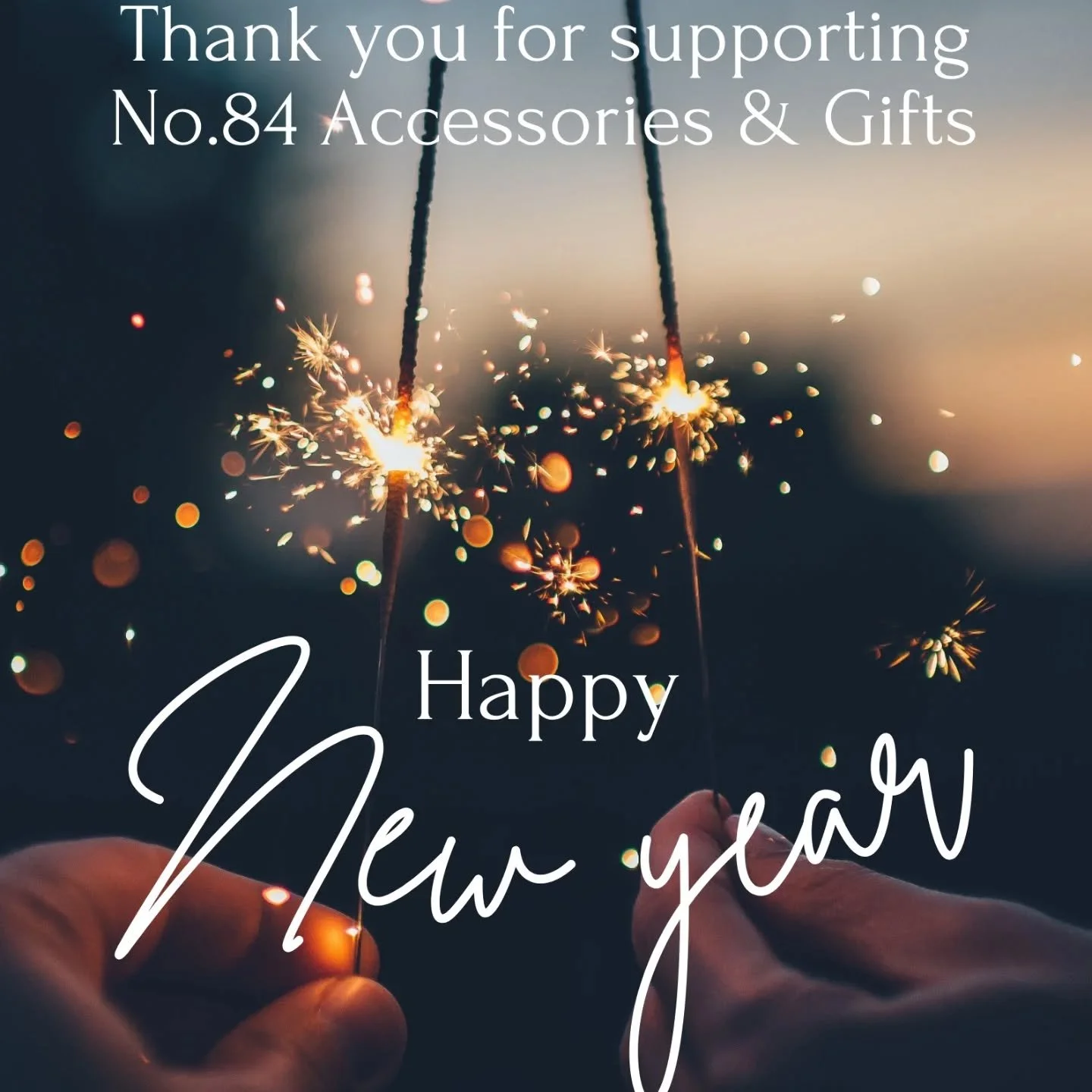 Thank you to everyone that has supported my small business this year.

Wishing you all a happy and healthy new year 🎉

www.no84accessories.co.uk