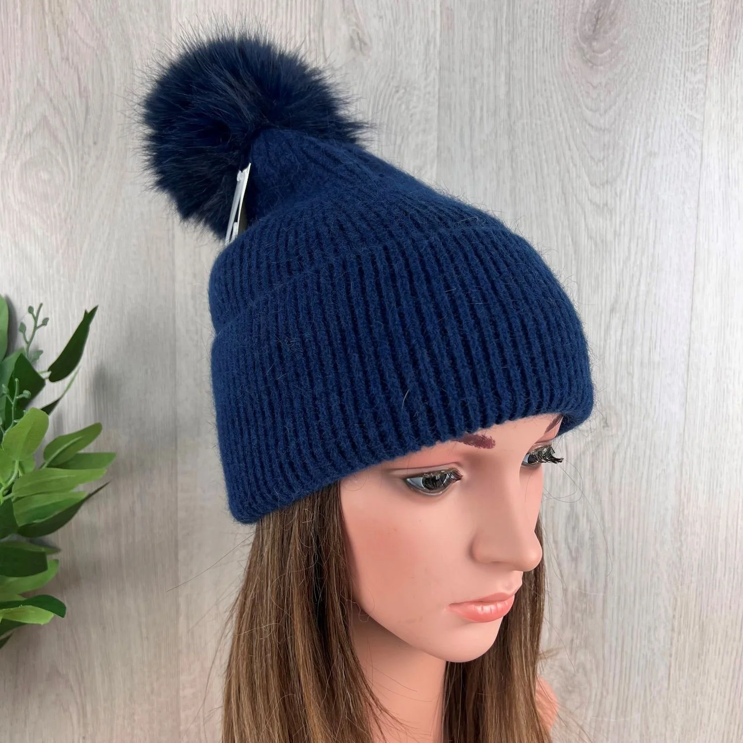 Pom Pom Hat - Navy