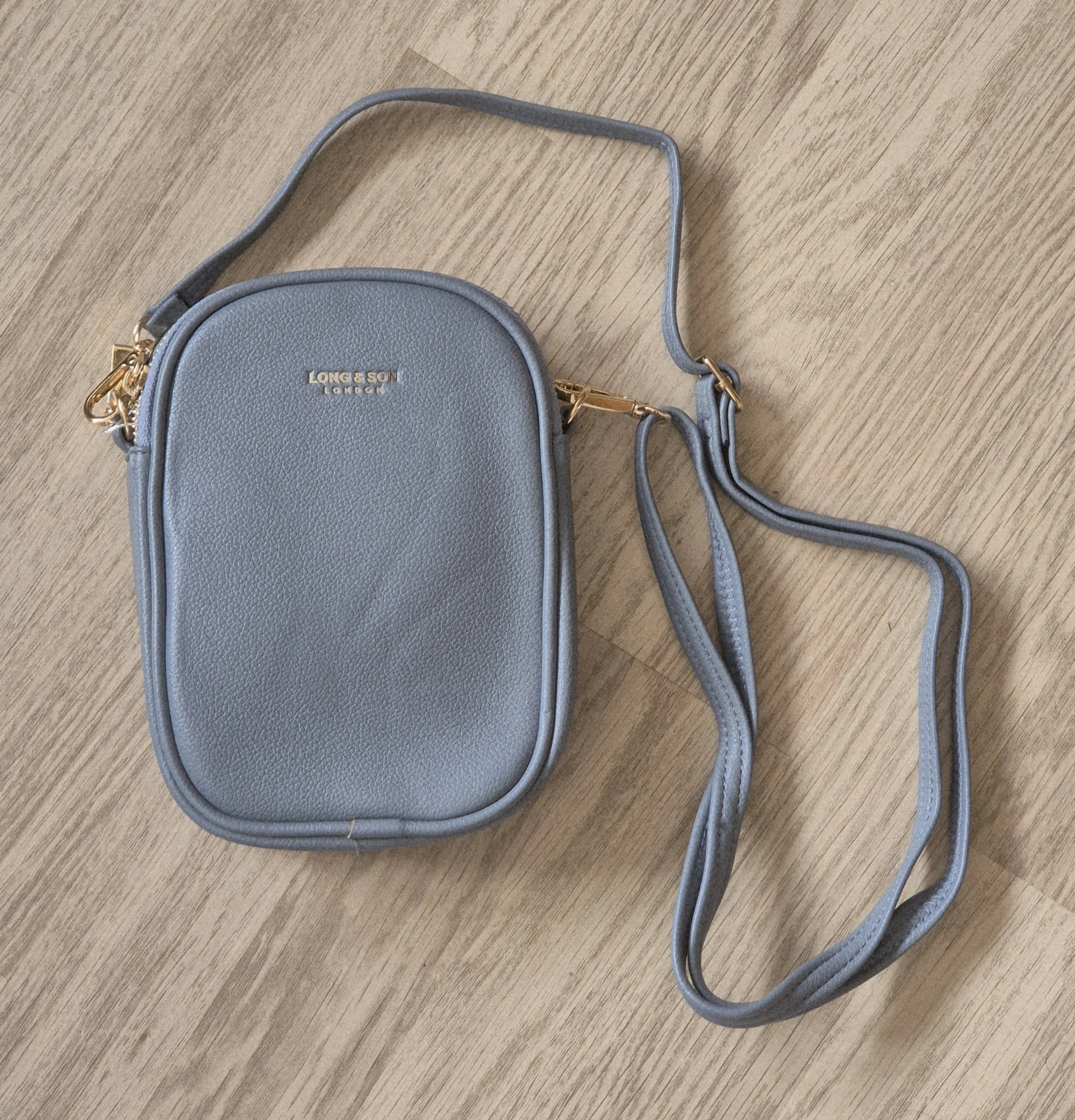 Compact Crossbody Bag - Denim Blue
