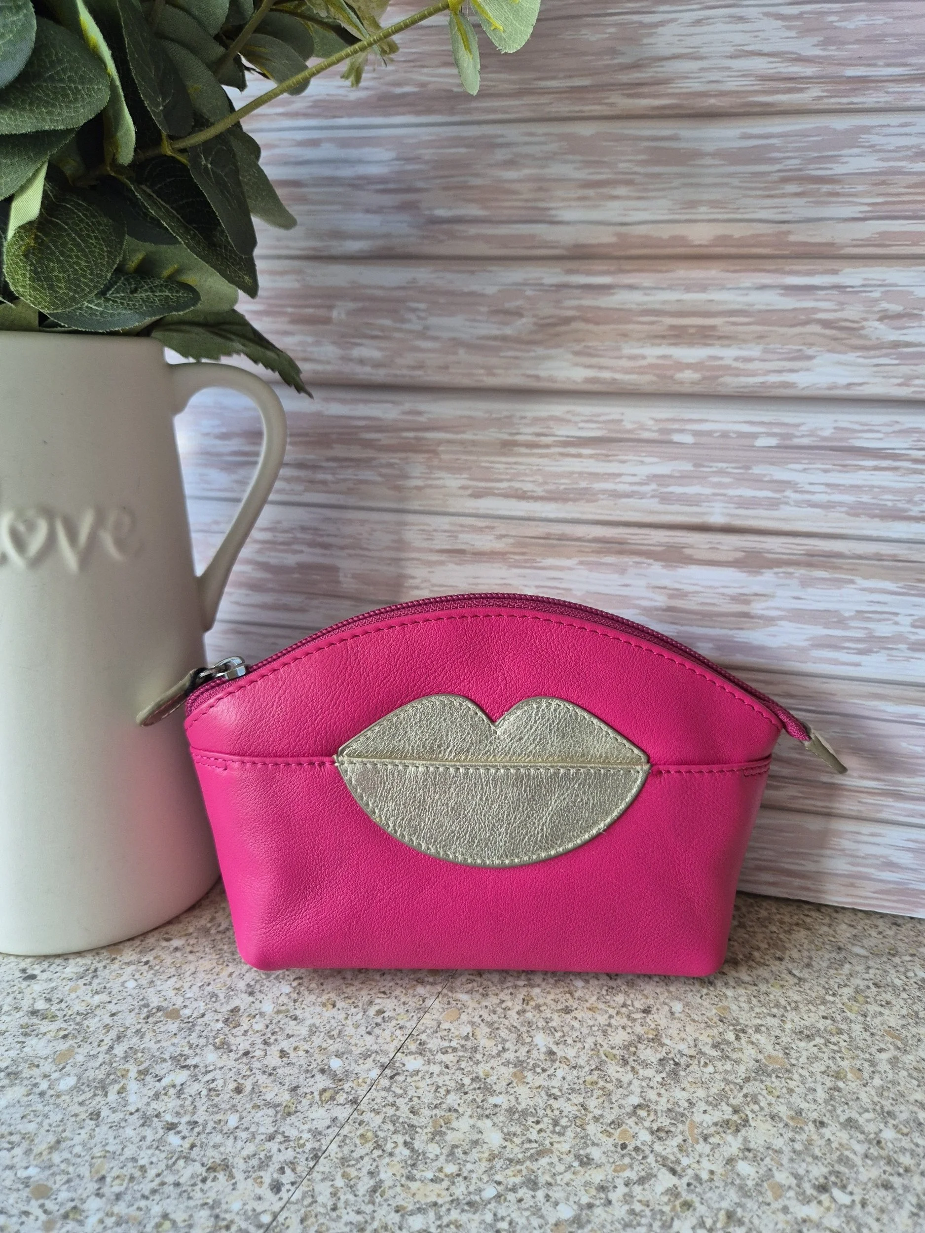 Accessory Pouch/Bag/Purse with RFID Protection - Fuchsia